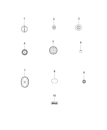 1993 Dodge Ramcharger Plug Floor Pan Diagram for 68357140AA
