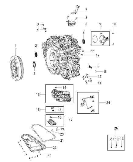 2004 Jeep Grand Cherokee Valve Cooler Bypass After 11/01/2009 Diagram for 4872709AA