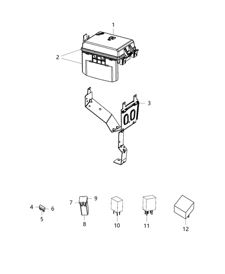Relay Micro Diagram for 68237961AA