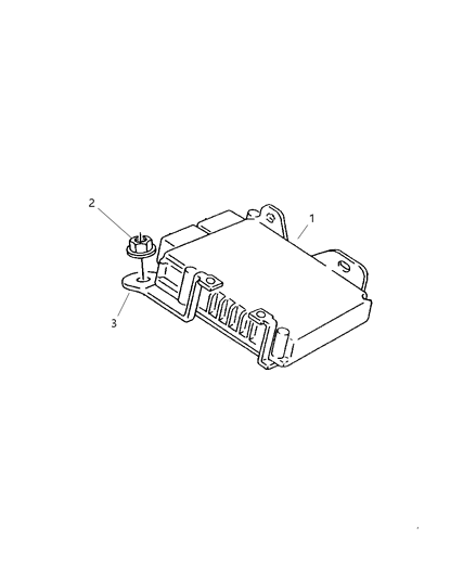 1987 Dodge 600 Module Powertrain Control Diagram for 5293172AF