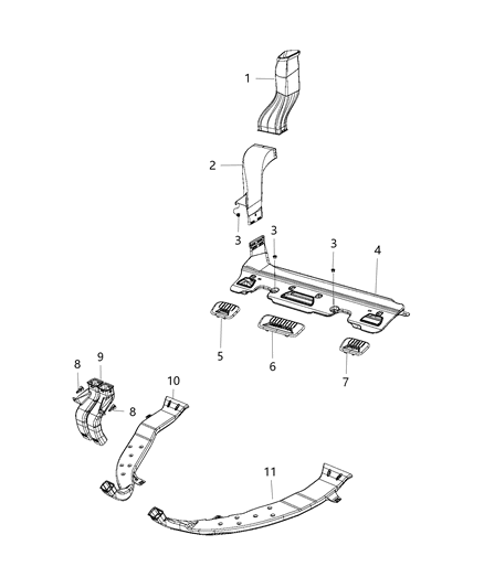 Outlet Floor Diagram for 5SR69PL5AF