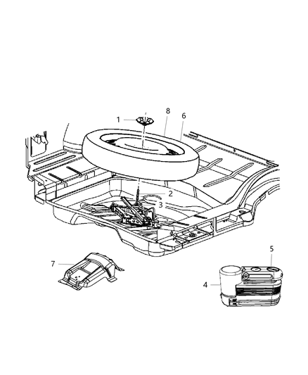 Support Load Floor Diagram for 5030175AE