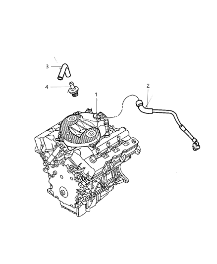 Valve PCV Diagram for 4792649AA