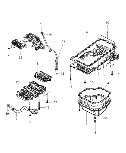 2025 Jeep Grand Wagoneer L Plug Oil Drain Diagram for 5191971AA