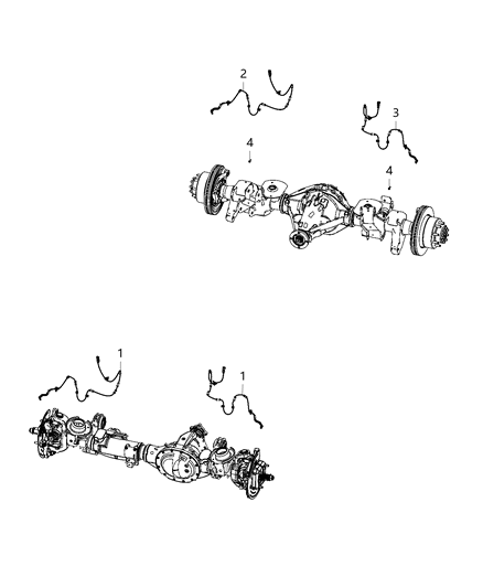 1988 Dodge Shadow Sensor Wheel Speed Diagram for 68457706AB