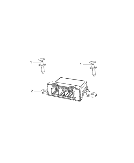 1991 Jeep Comanche Module Parking Assist Diagram for 68193775AJ