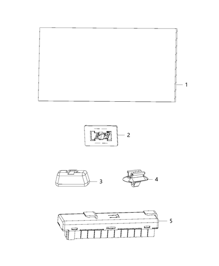 2015 Chrysler 300 Clip Wiring Through To Floor Pan Diagram for 6510812AA