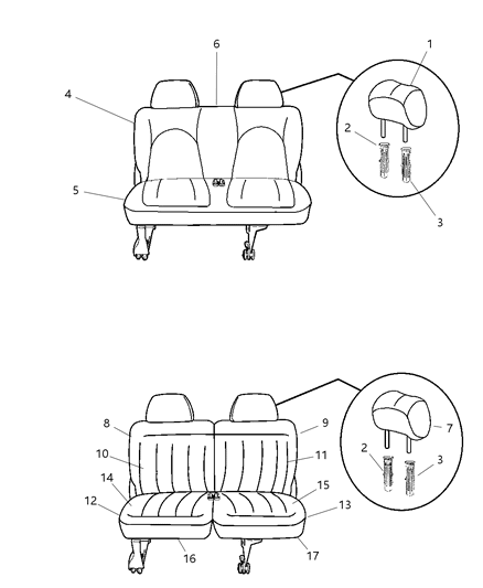 Cover Seat Back Right, Only Service For Rail Trim Code Diagram for ZQ62XDHAE