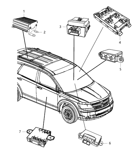 Module Body Controller Diagram for 68226576AA