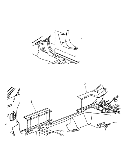 2008 Dodge Avenger Plate Scuff Diagram for XQ84XDBAA