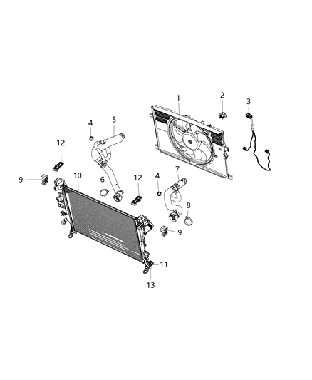 2019 Jeep Compass Wiring Fan Motor Diagram for 68255650AA