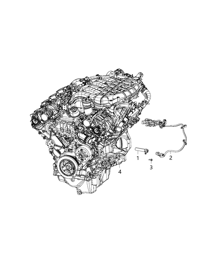 2009 Dodge Durango Cord Engine Block Heater Diagram for 68248995AC