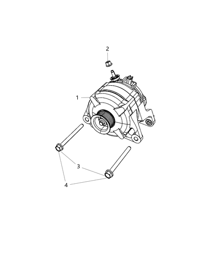 2015 Ram 1500 Generator Engine Diagram for 56029644AA