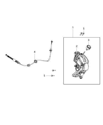 Shifter Transmission Diagram for 1RV41DX9AJ