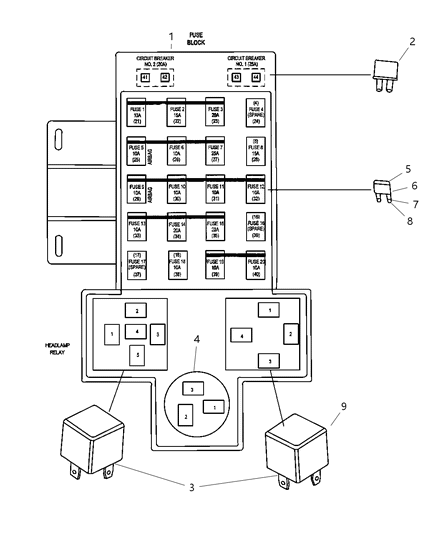 Relay Diagram for 4692181AA