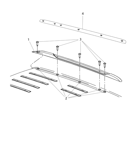 Rail Roof Diagram for 55079173AI