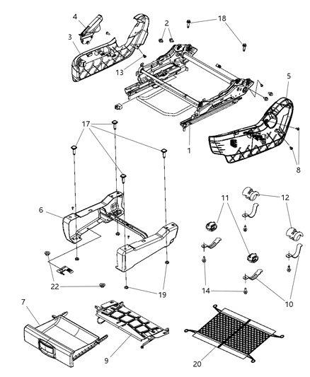 Shield Passenger Inboard, Passenger Side Diagram for 1JB151S3AA