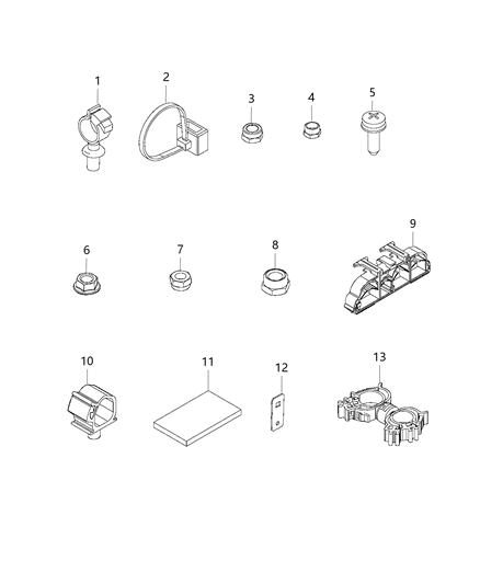 1986 Jeep Comanche Nut Hexagon Lock M12X1.25X22.00 Diagram for 6106969AA