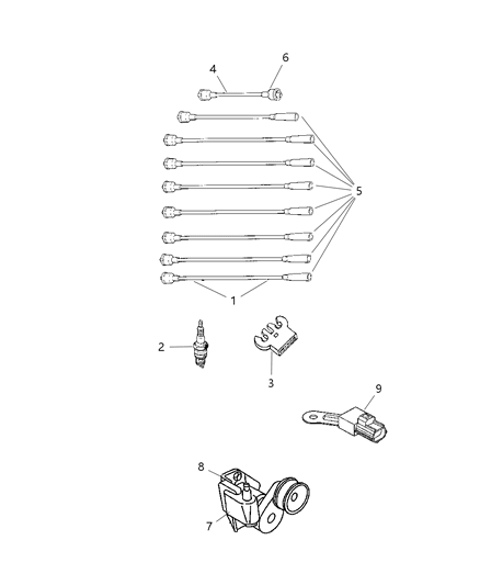 Capacitor Ignition Diagram for 56028644AA