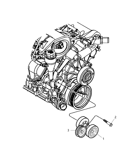 Pulley Alternator Diagram for 5170529AA