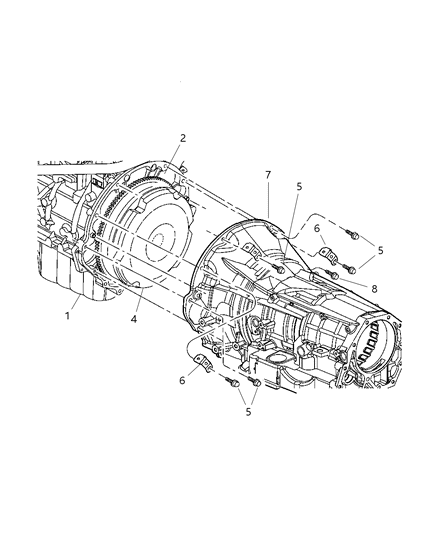 2022 Ram 1500 Classic Plate Torque Converter Drive Diagram for 5093958AA