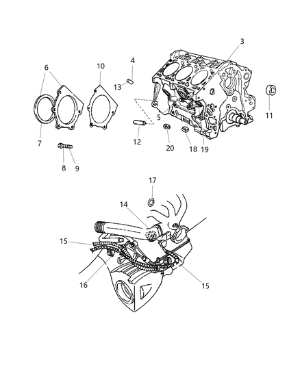 Heater Engine Block Diagram for 4609550AB
