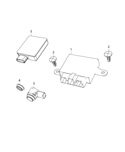 Module Blind Spot Detection Diagram for 4672794AC