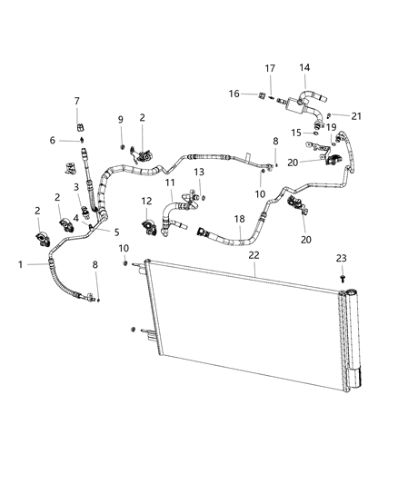 Screw Hexagon Head Diagram for 68202389AA