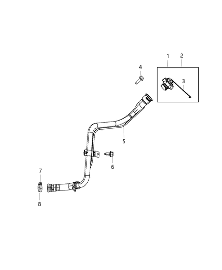 Cap Fuel Filler Diagram for 4766580AA
