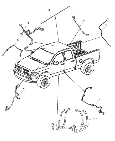 2008 Dodge Ram 2500 Wiring Body Diagram for 68030010AB