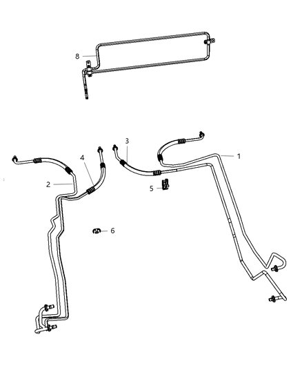 Tube And Hose Oil Cooler Pressure Diagram for 52029228AG