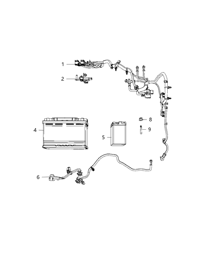 1988 Jeep J20 Wiring Battery Diagram for 68410672AB
