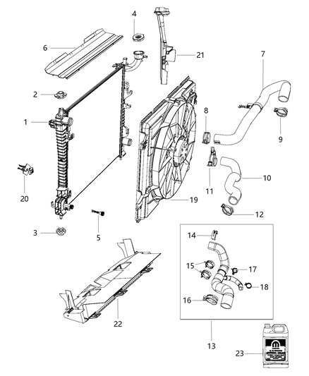 Upper Seal Diagram for 52014536AA