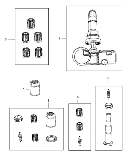 Sensor Tire Pressure Diagram for 56029359AC