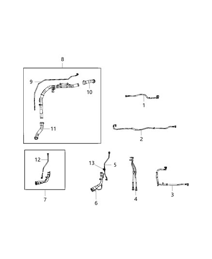 Tube Fuel Filler Diagram for 68426561AB