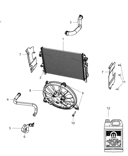 Module Fan Diagram for 68038241AA