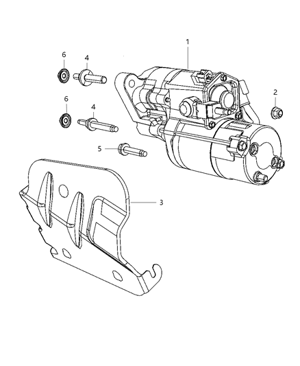 Shield Starter Diagram for 4854640AD
