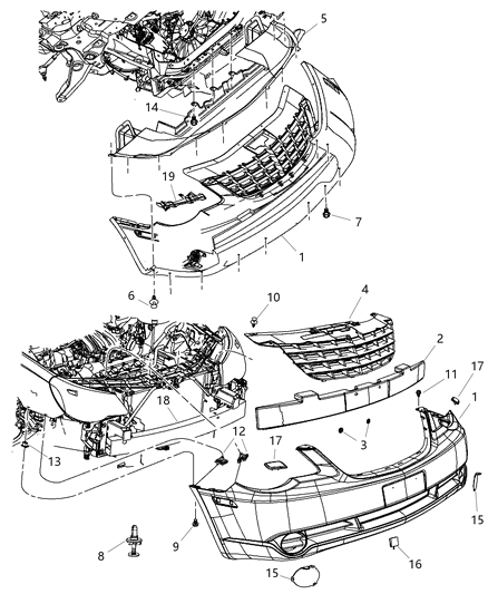 Panel Closeout Diagram for 5116034AB