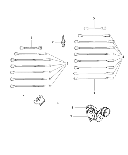 2006 Chrysler PT Cruiser Cable Package Ignition Diagram for 4728038AF