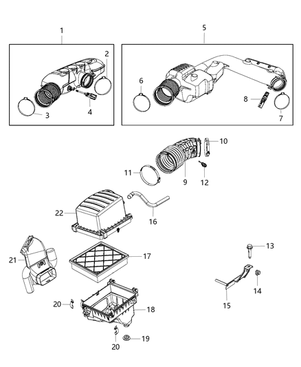 2020 Dodge Durango Clamp Diagram for 6511953AA