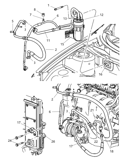 1984 Dodge Aries Condenser A/C Note:25 Pc Min Qty Mixture & Match Diagram for 2AMC4969AA