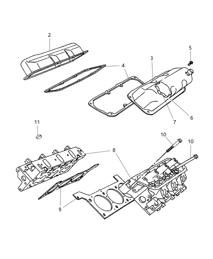 2014 Dodge Charger Head Cylinder See Note Diagram for 4694686AA