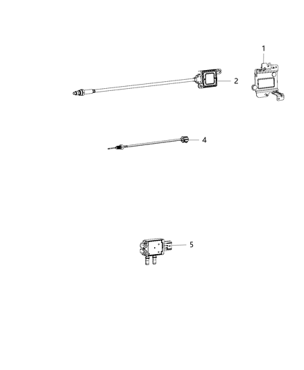 2016 Ram 3500 Sensor Nitrous Oxide Post SCR Diagram for 68227486AA