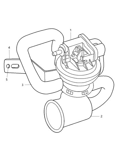 Pump Leak Detection Diagram for 4891543AA