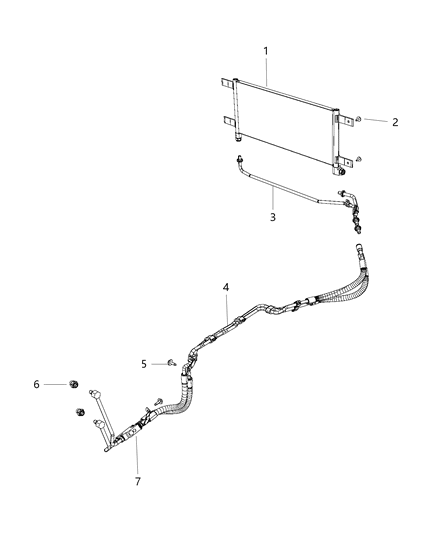 2011 Jeep Patriot Tube Jumper Transmission Oil Diagram for 68319173AA
