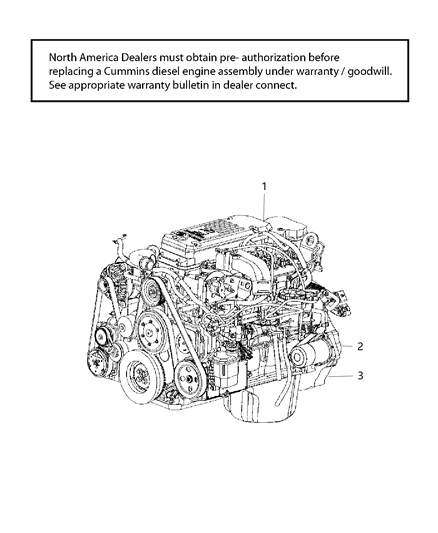 Engine Short Block Diagram for R8450939AA