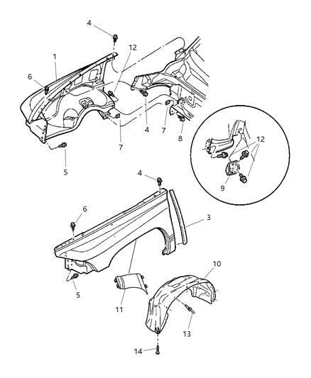 Fender Diagram for 55255031AD