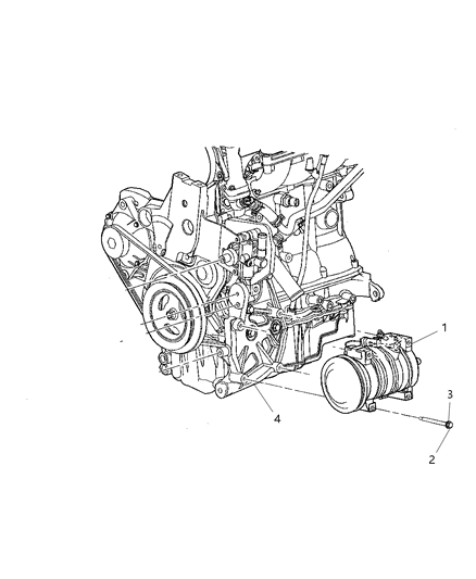 2006 Chrysler PT Cruiser Compressor A/C With Clutch Diagram for 5058031AC