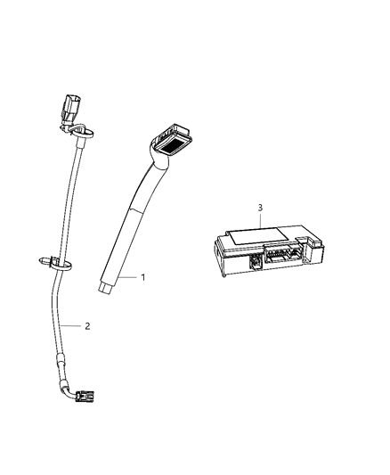1984 Jeep J20 Telematics Module for Vehicles with Navigation Radios Diagram for 5091960AA