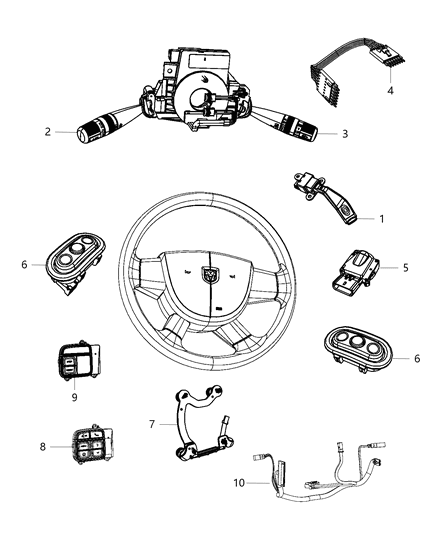 Switch Multifunction Diagram for 68015102AD